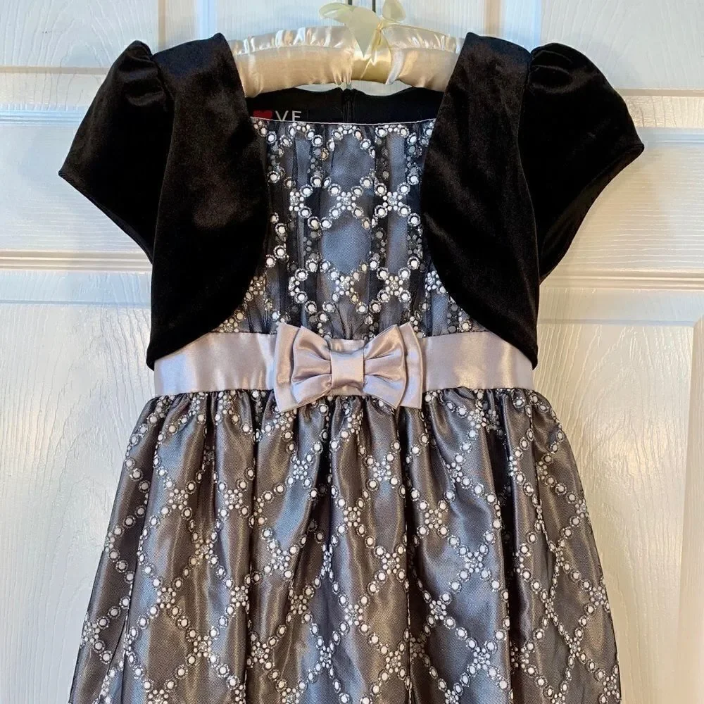 BLACK VELVET & TOOLE SPECIAL OCCASION DRESS S-12